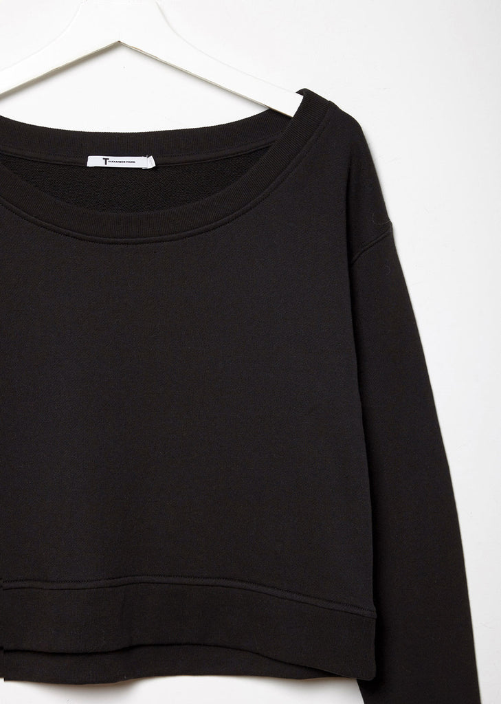 French Terry Cropped Sweatshirt
