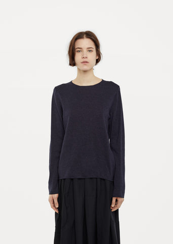 Ribbed Crewneck Pullover