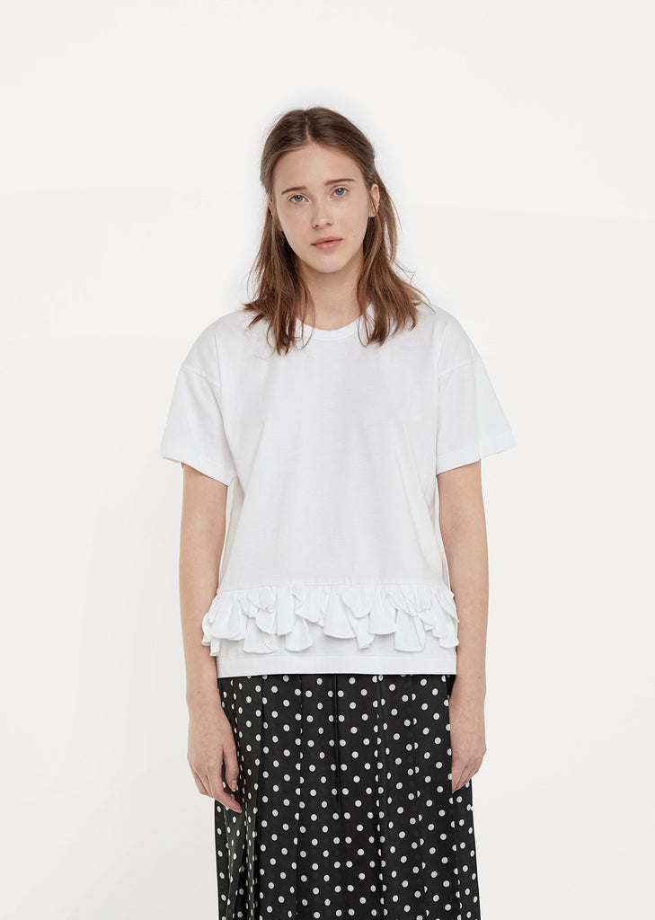 Ruffled Petal Cotton Tee