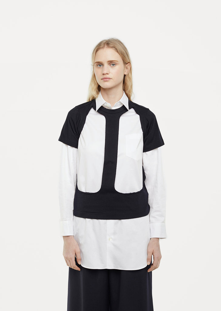 Front Cutout Cotton Jersey Tee