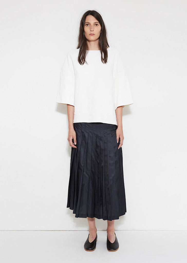 Structured Linen Top
