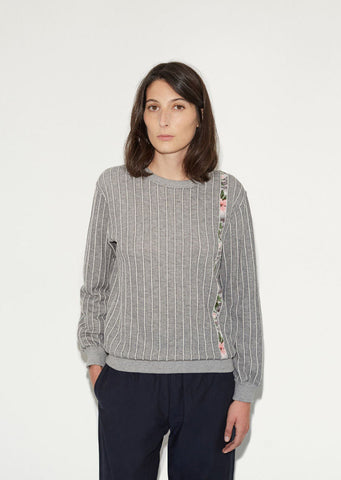 Pinstripe Sweatshirt