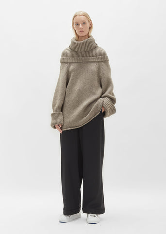 Ribbed Turtleneck Sweater