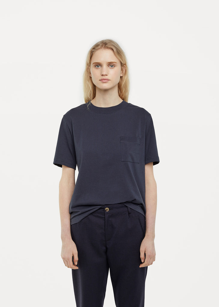 One Pocket Mock Neck Tee
