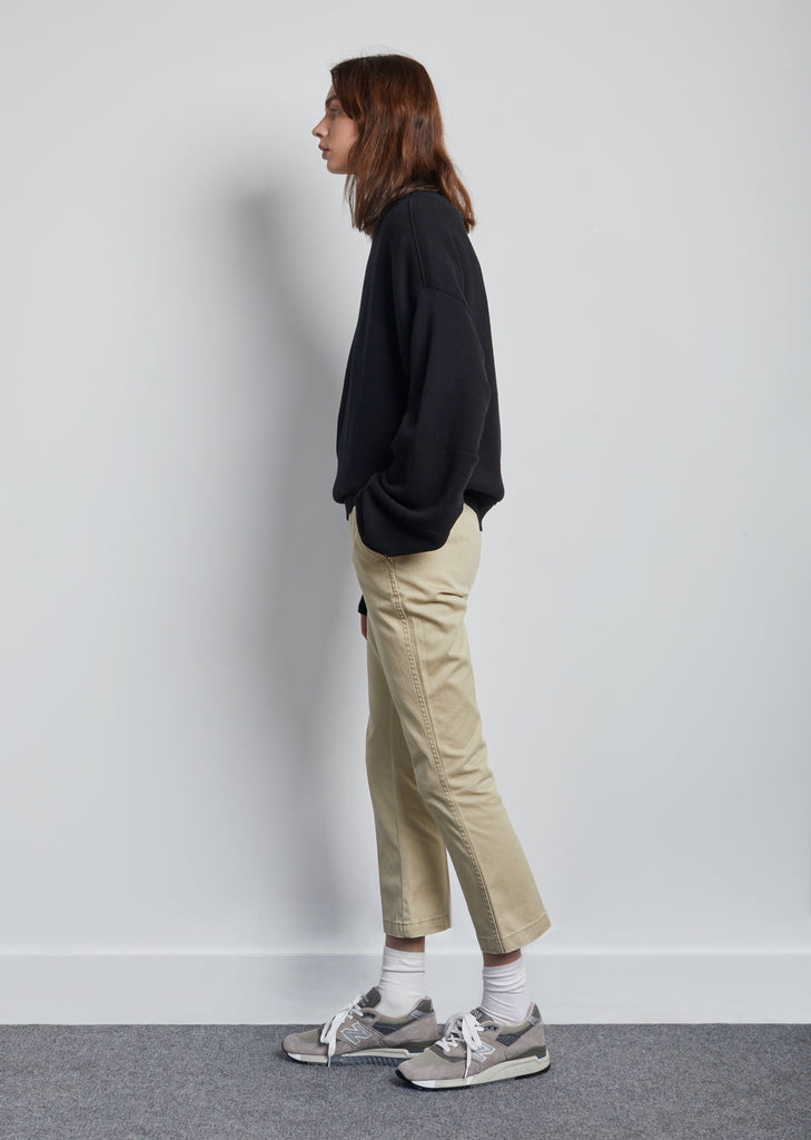 Pleated Sleeve Sweatshirt