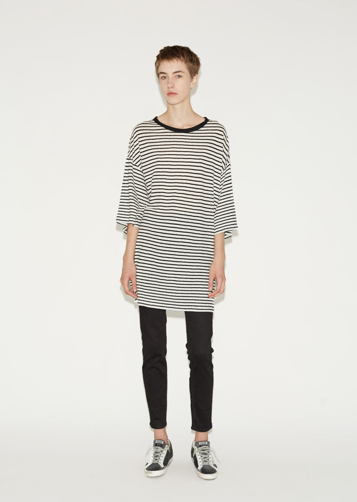 Oversized Stripe Boyfriend Tee
