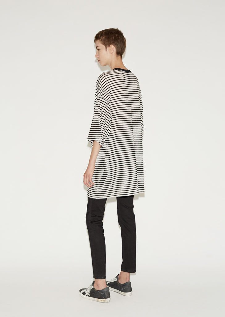 Oversized Stripe Boyfriend Tee
