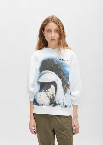 Printed MA-1 Sweatshirt
