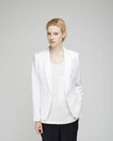 Silver Linen Blazer