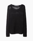 Shredded Knit Pullover
