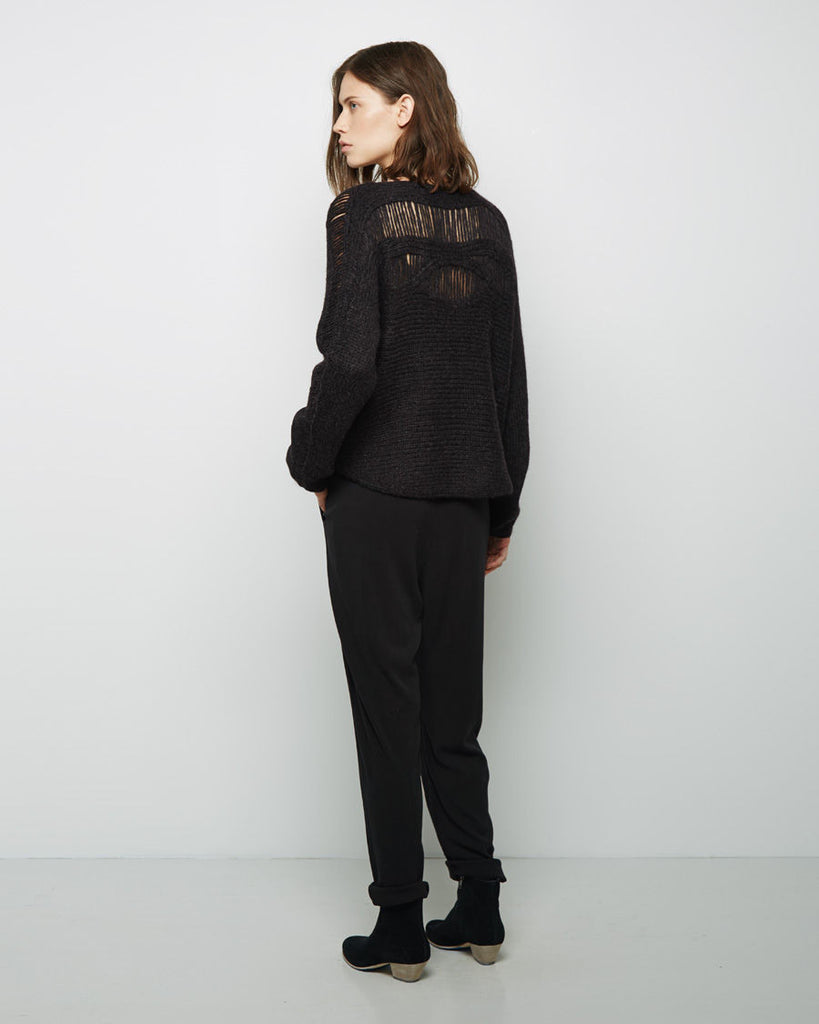 Shredded Knit Pullover