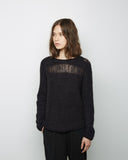 Shredded Knit Pullover