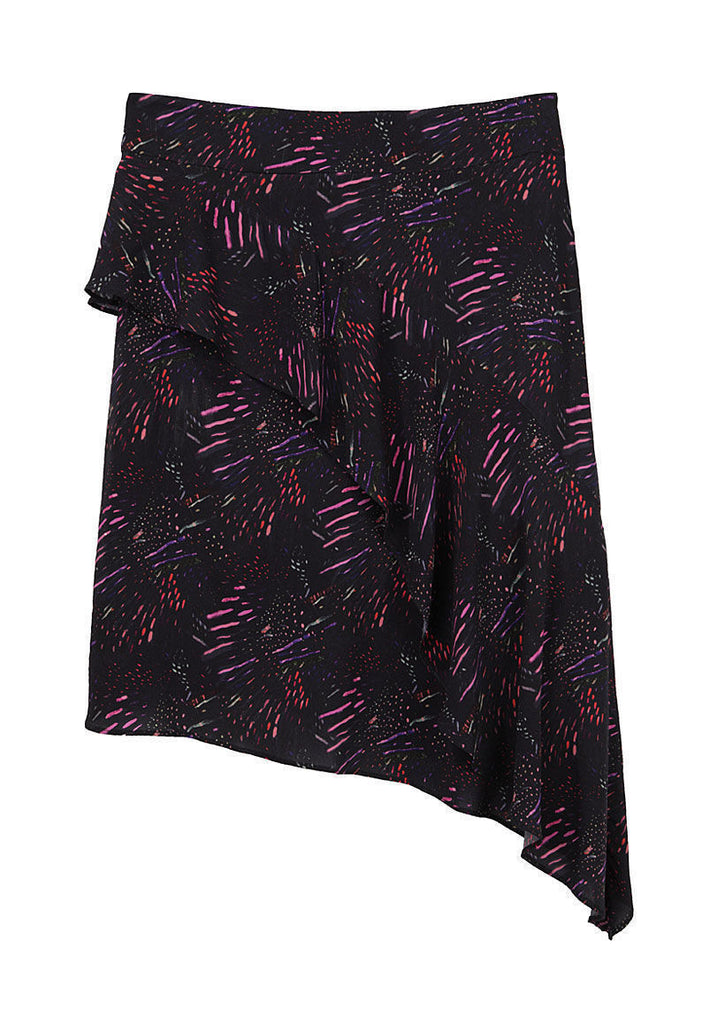 Asymmetrical Flounced Skirt