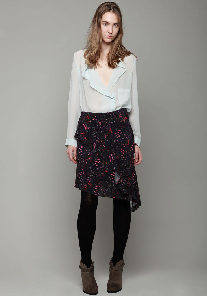 Asymmetrical Flounced Skirt