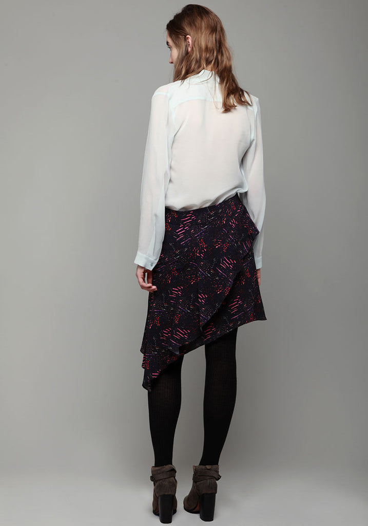 Asymmetrical Flounced Skirt