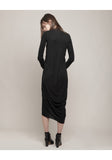 Cowl Neck Jersey Dress