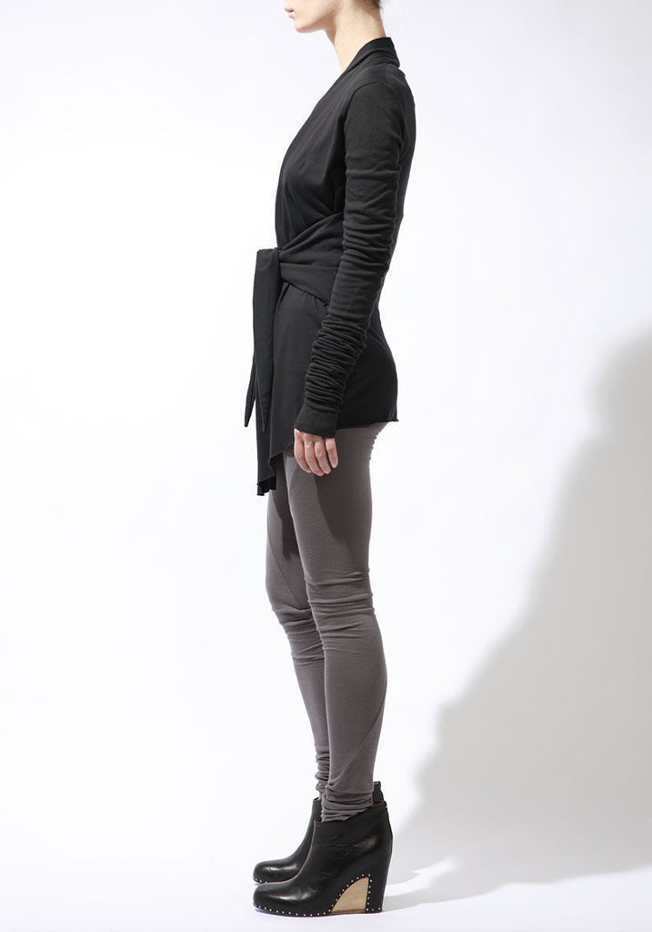 Draped Jacket w/ Waist Tie