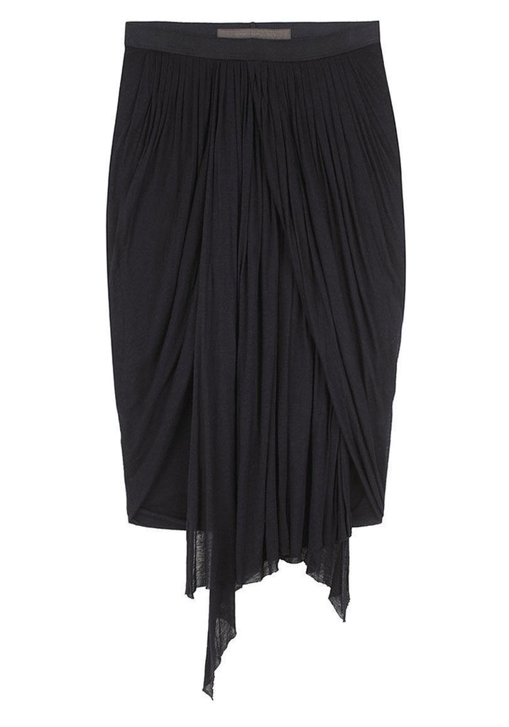 Draped Jersey Skirt
