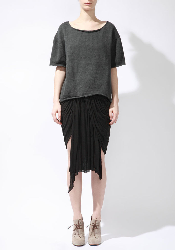 Draped Jersey Skirt