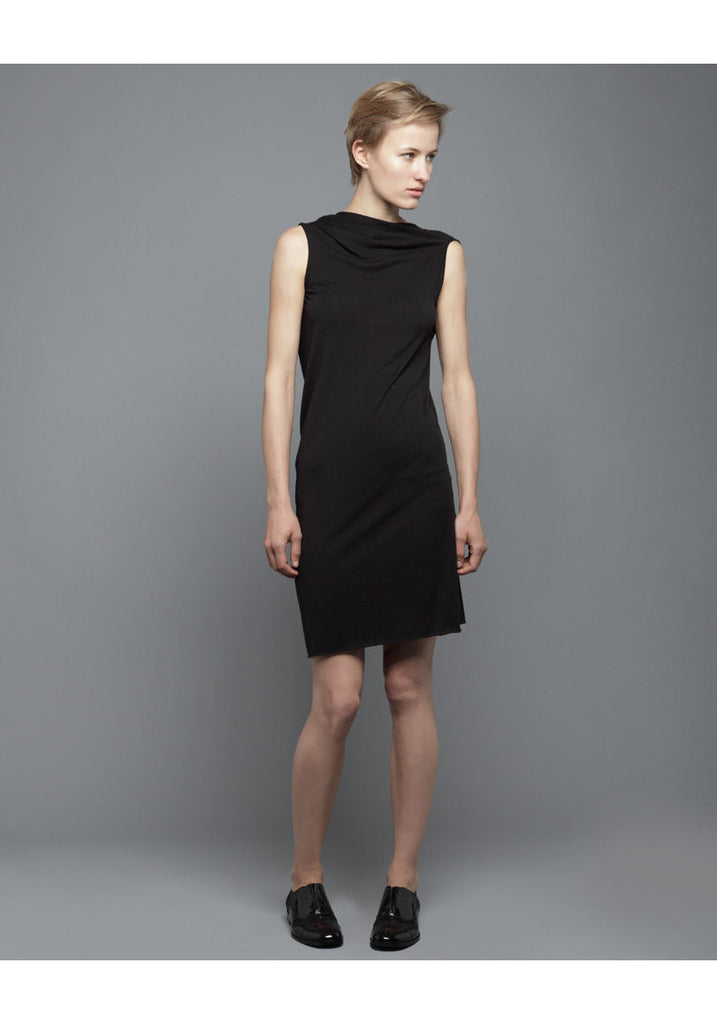 Draped Open Back Dress