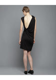 Draped Open Back Dress