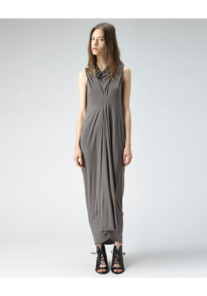 Long Cowl Neck Dress