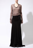 Ruched Maxi Skirt