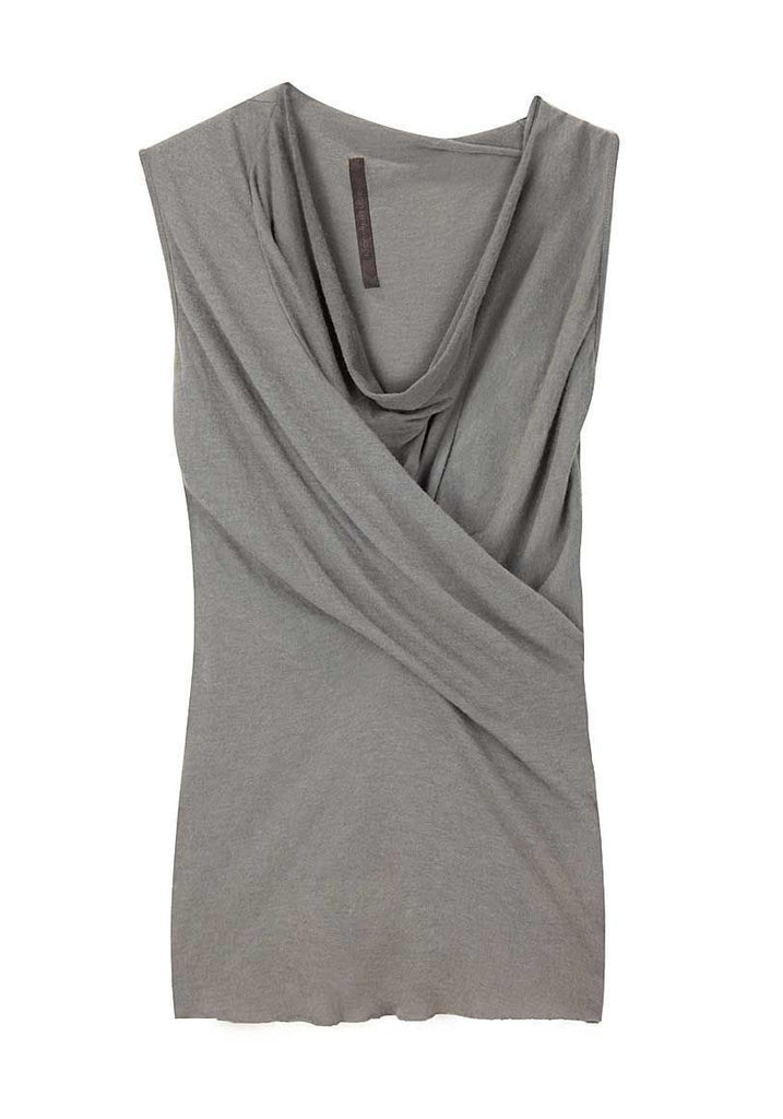 Sleeveless Drape Neck Top