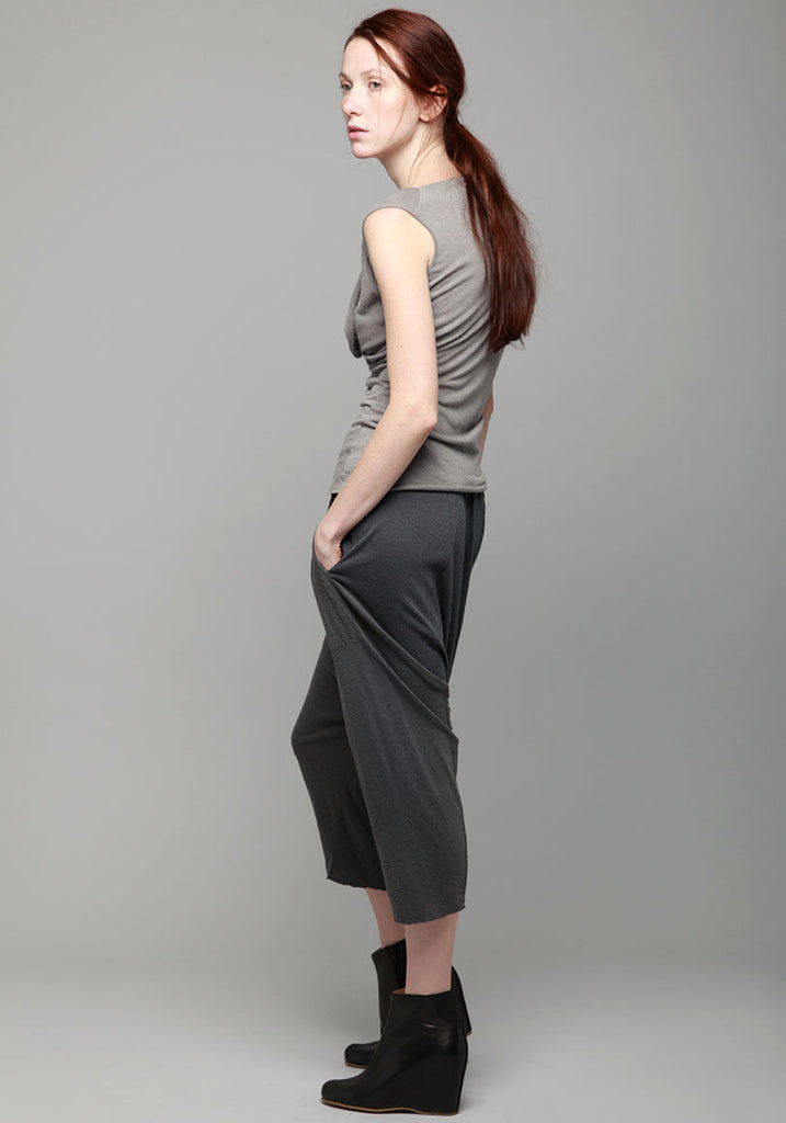 Sleeveless Drape Neck Top