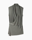 Sleeveless Wrap Top