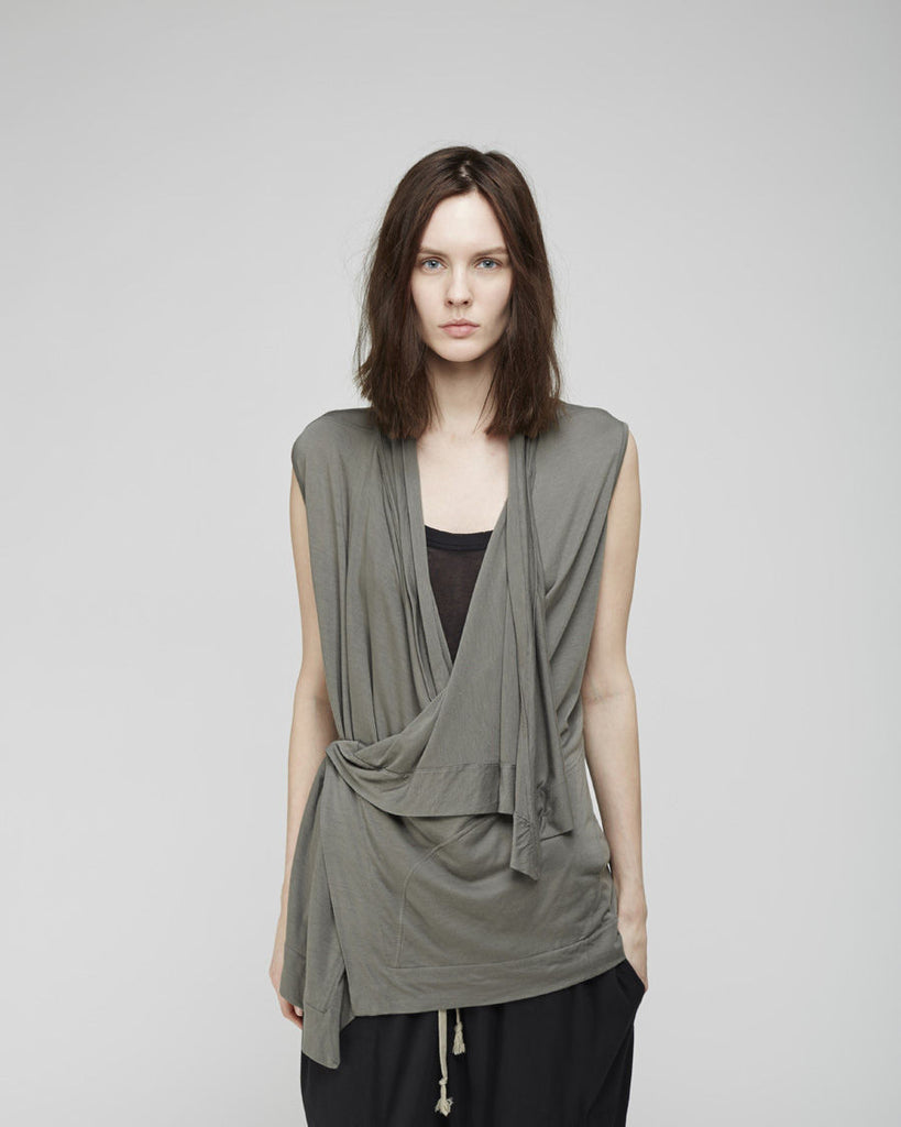 Sleeveless Wrap Top