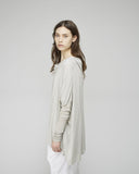 Slim Sleeve Drape Neck Top