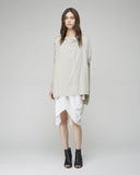 Slim Sleeve Drape Neck Top