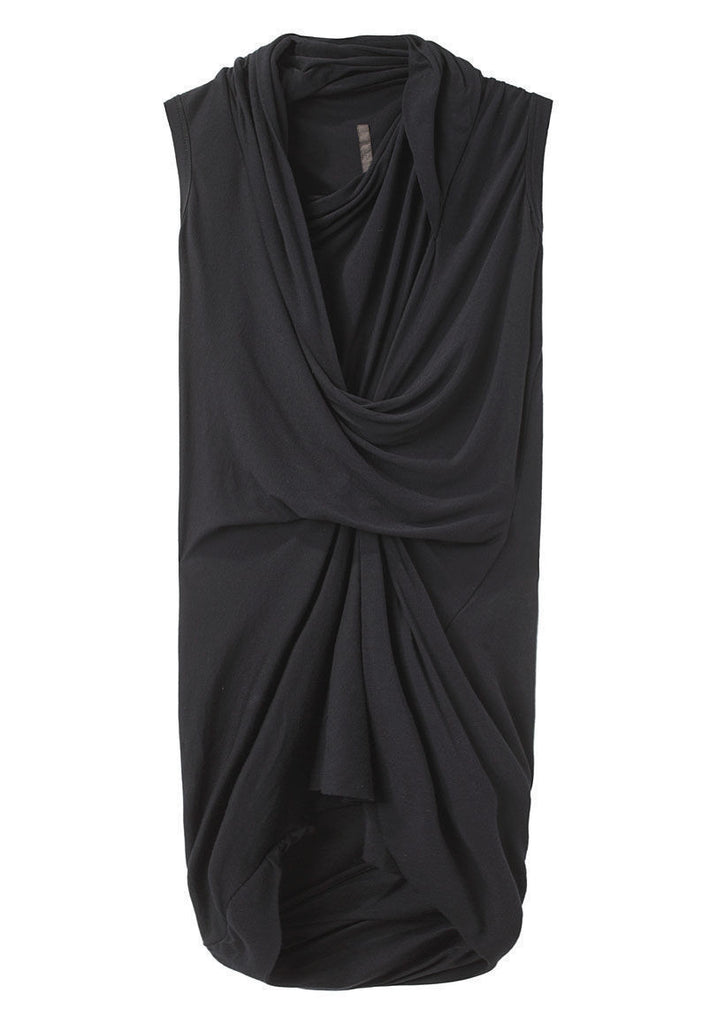 Twist Neck Sleeveless Tee