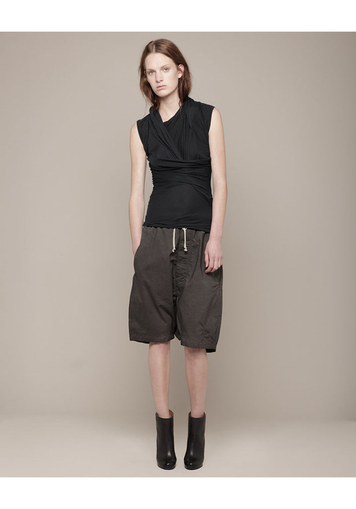 Twist Neck Sleeveless Tee