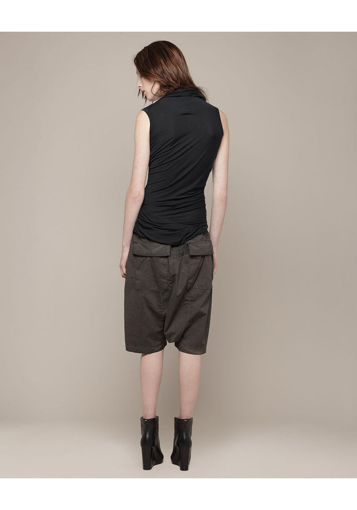 Twist Neck Sleeveless Tee