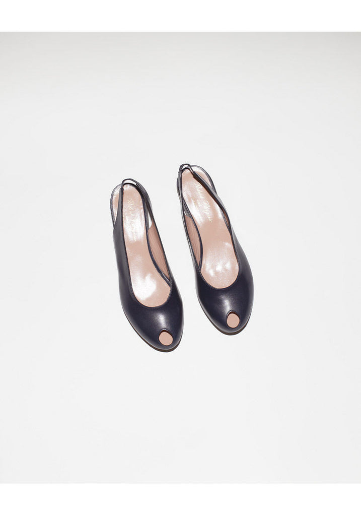 Vuton Peep Toe Slingback