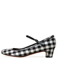 Checked Mary Jane Heel