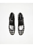 Checked Mary Jane Heel