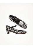 Checked Mary Jane Heel