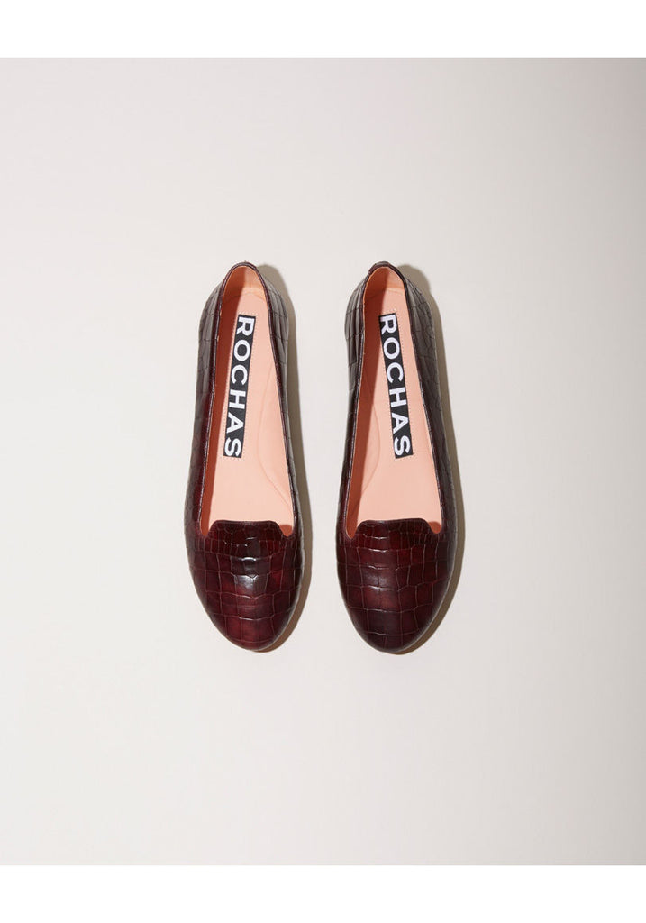 Embossed Leather Flat