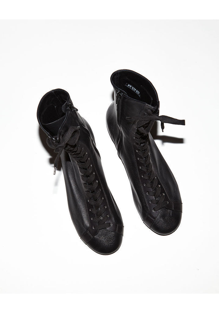 Flat Lace-Up Bootie