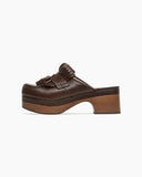 Kilted Tassel Loafer Clog