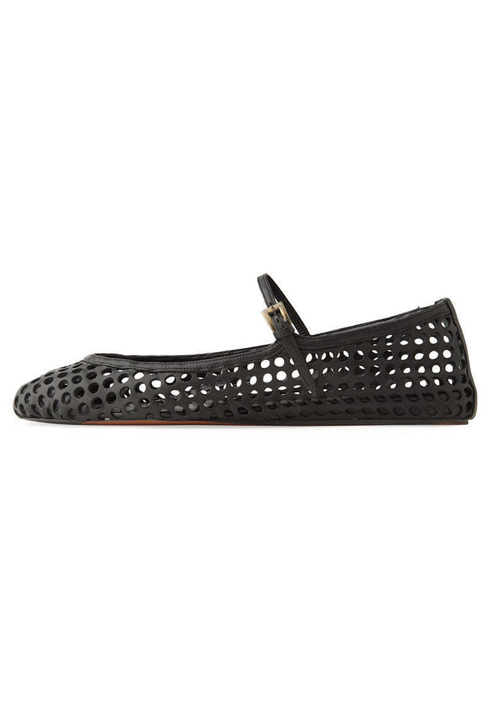 Perforated Mary Jane Flat