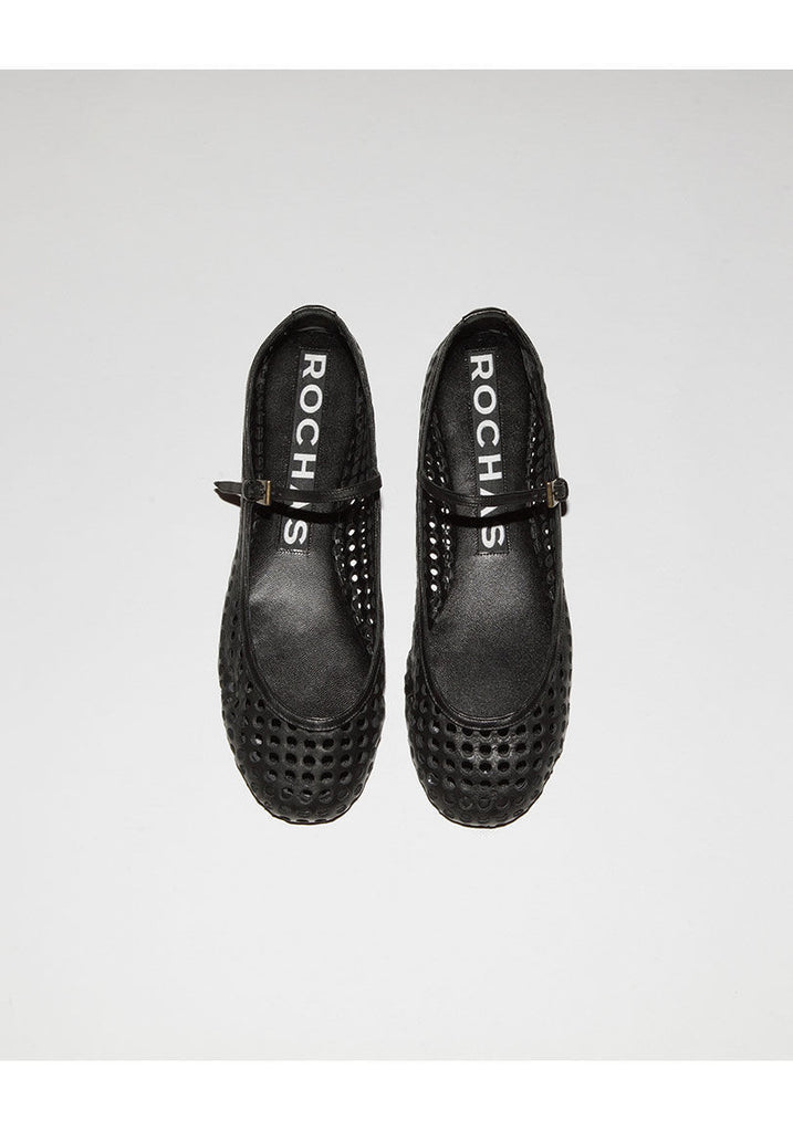 Perforated Mary Jane Flat