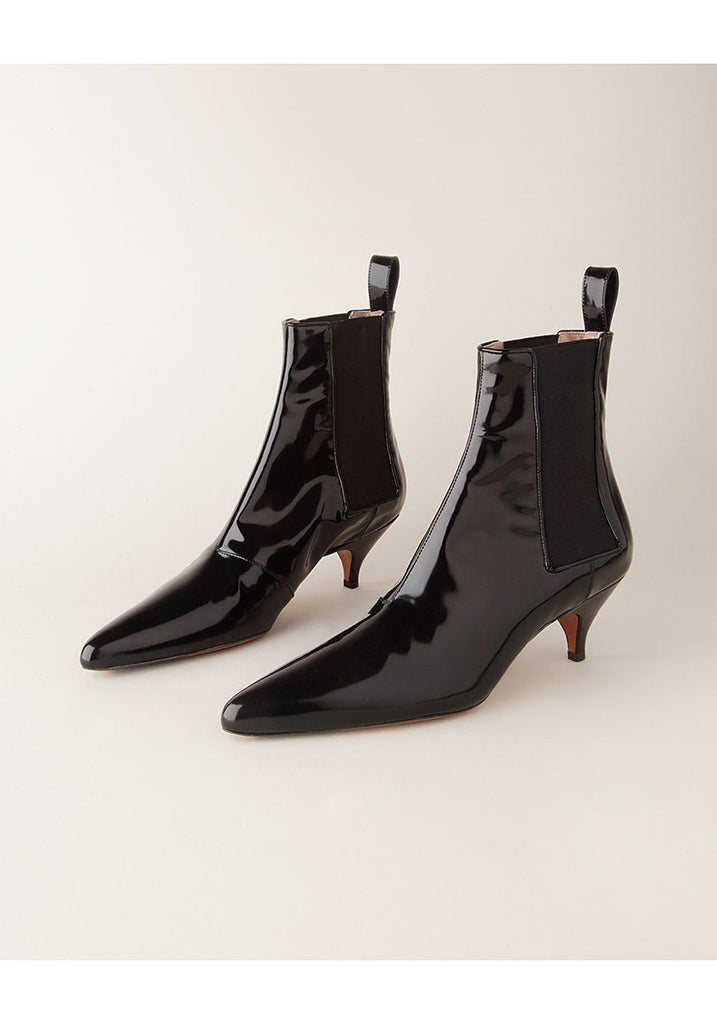 Pointed Kitten Heel Boot
