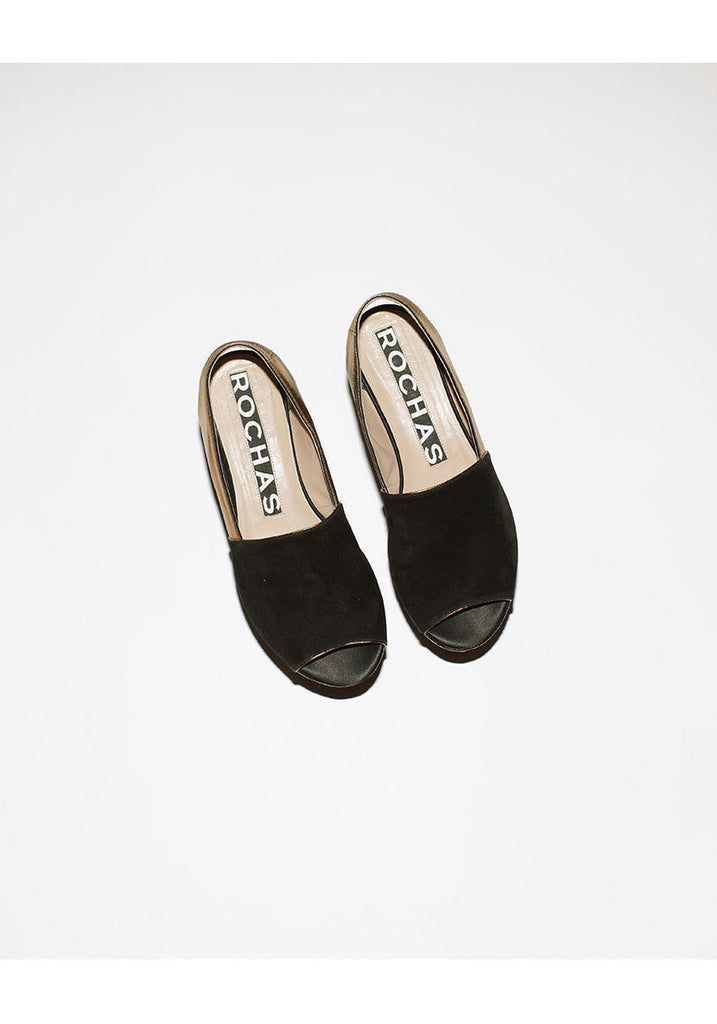 Textured Platform Slingback