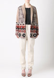 Aztec Intarsia Cardigan