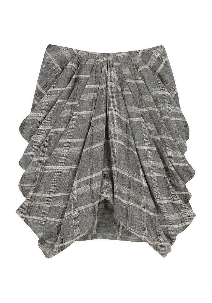 Draped Gauzy Skirt