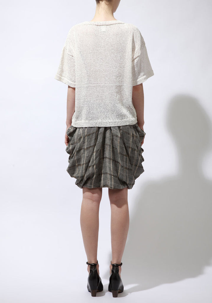 Draped Gauzy Skirt